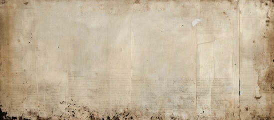 A close up of beige old paper with stains resembling artwork. The wornout look adds character and...