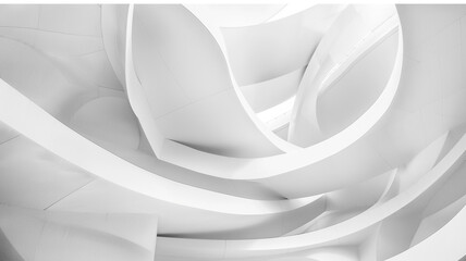 Fototapeta premium white abstract wavy background.