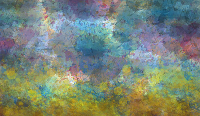 textura de  acuarela abstracta variopinto, fria, calida, azulino, turquesas, lila, rosa, amarillo, grunge, húmeda, mezclada, manchas, salpicaduras, creativo, artístico,  con espacio, web, redes, 
