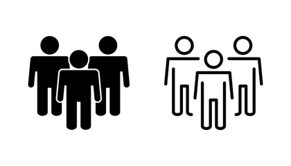 People icon set. person icon vector. User Icon vector. team symbols