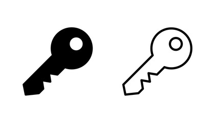 Key icon set. Key vector icon. Key symbol