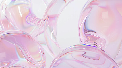 holographic iridescent bubble background