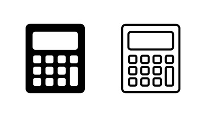 Calculator icon set. Accounting calculator icon. calculator vector