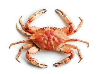 dungeness crab on a white background