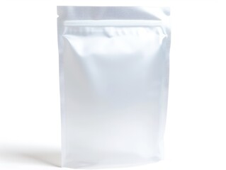 white plastic container, empty zip bag