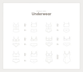 woman's underwear_clothes spec
Clothing Dimensions Information