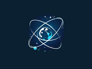 logo of ring photons orbiting, black background