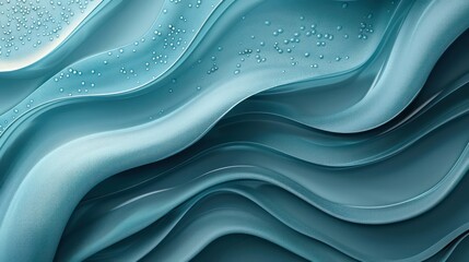 abstract 3D liquid fluid circles blue , blue mint, beautiful background with halftone texture