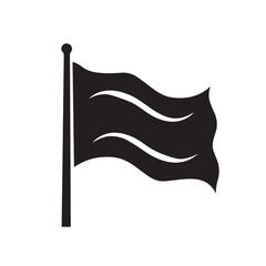 Flag in cartoon, doodle style . Image for t-shirt, web, mobile apps and ui. Isolated 2d vector illustration in logo, icon, sketch style, Eps 10, black and white. AI Generative