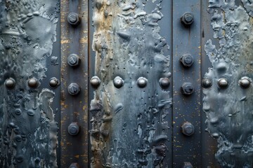 steel background, old metal door