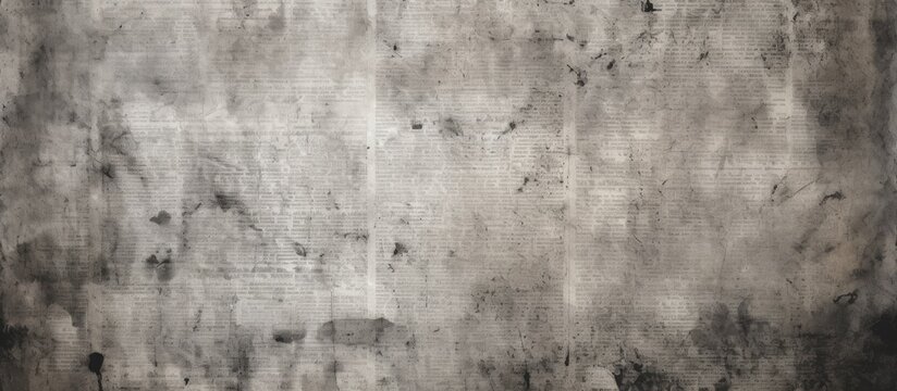 A detailed closeup capture of a monochrome photography of a gray concrete wall texture, showcasing a unique pattern and texture reminiscent of urban history
