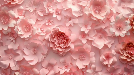 Delicate Pink Flowers. Ideal for crafting Mother's Day or Women's Day greeting cards.