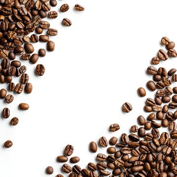 Panoramic Coffee Beans Border