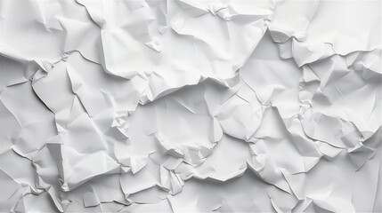 crumpled white paper texture for Abstract Background