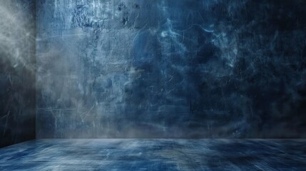 Abstract blue textured background with subtle lighting perfect for showcasing products or as backdrop for design projects. Modern and stylish textured surface.