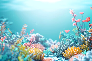 coral reef and anemone