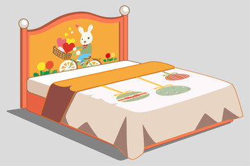 Bed vector illustration