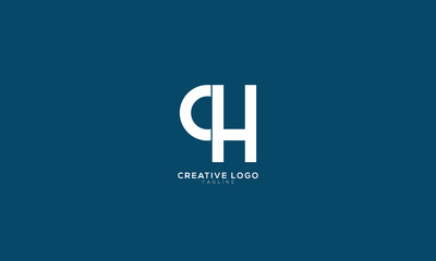 CH Abstract initial monogram letter alphabet logo design