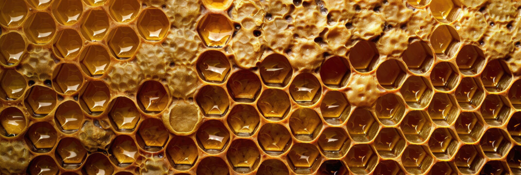 closeup honeycomb background 