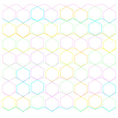 pastels confetti papel picado honeycomb pattern 105