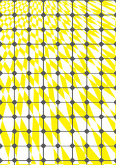 The background image uses grid lines. laying on the yellow background used in graphics