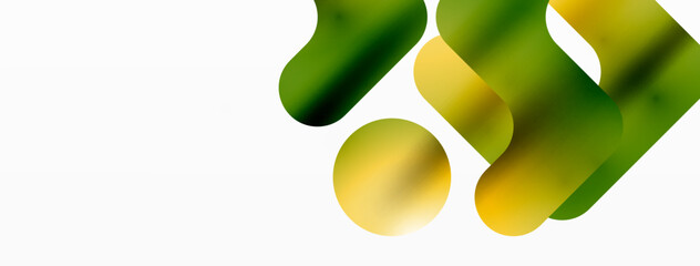 Obraz premium Serene Symmetry. Minimalist Lines and Circles Merge in a Tranquil Dance of Gradients, Shaping an Enchanting Abstract Backdrop of Elegance