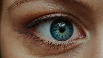 close up of a female eye. generate ai