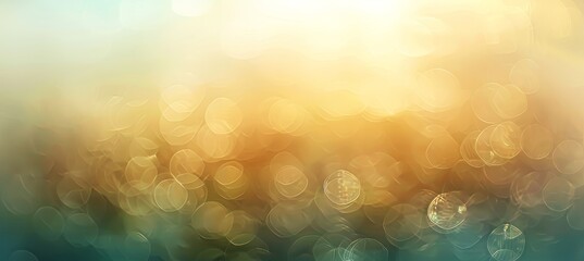 Soft delicate bokeh background with blurred sky blue, pale yellow, and ivory white colors - obrazy, fototapety, plakaty