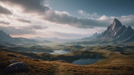 Breathtaking open world landscape that captivates with its stunning views and natural beauty
