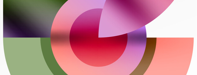 Obraz premium Circle geometric abstract vector background