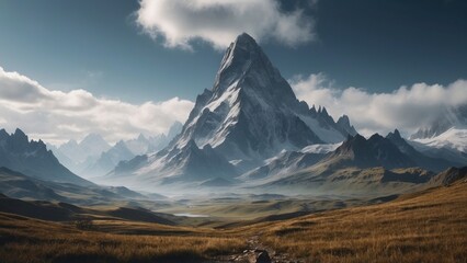 Fototapeta premium Breathtaking open world landscape that captivates with its stunning views and natural beauty