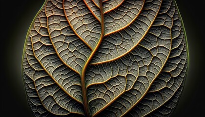 The Intricate Beauty of a Leaf's Texture