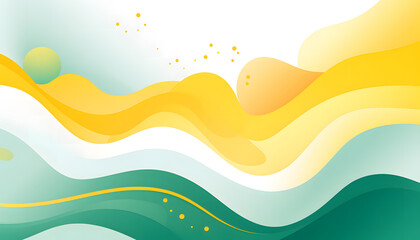 abstract background with green and yellow colors