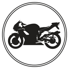 Fototapeta premium motorbike sport icon symbol illustration