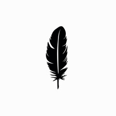 Feather in cartoon, doodle style. Image for t-shirt, web, mobile apps and ui. Isolated 2d vector illustration in logo, icon, sketch style, Eps 10. AI Generative