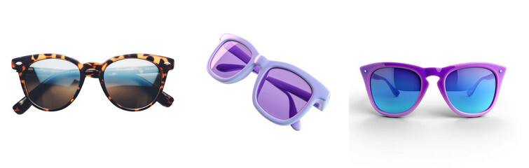 Set of sunglasses on transparency background PNG
