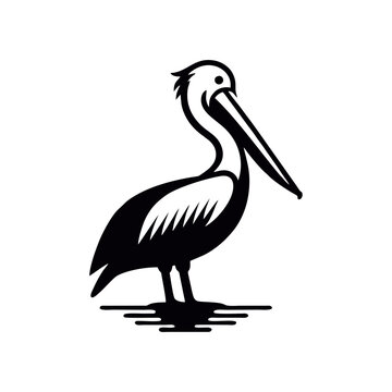 recommend clip art: Pelican Bird Simple and Clean Logo Icon 