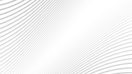 Naklejka premium Abstract gray wave lines pattern on white background design image wallpaper