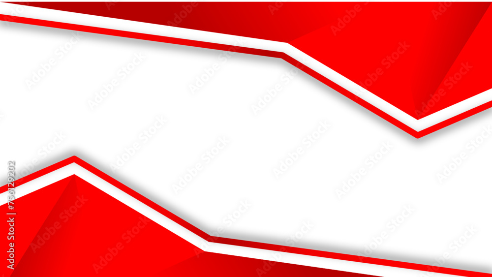 Wall mural abstract red gradient with red gradient line on white background. modern banner concept