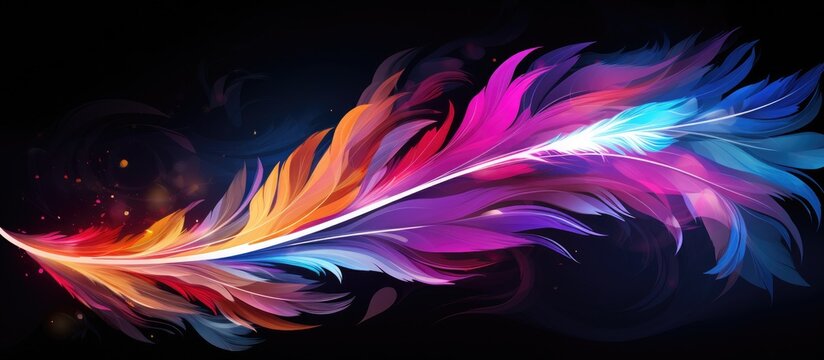 Abstract Feather Design for Various Products