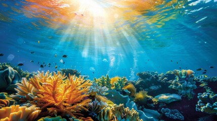 The plants impact on the environment with measures in place to minimize any potential harm to marine life. - obrazy, fototapety, plakaty