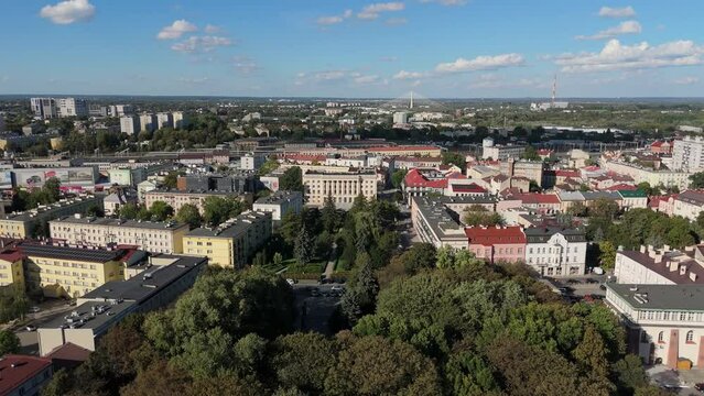 Beautiful Landscape Park Court Rzeszow Aerial View Poland