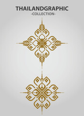 Vector element ethnic decorative ornament ethnic thai illustration