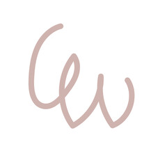 Colourful Squiggly Vector Line