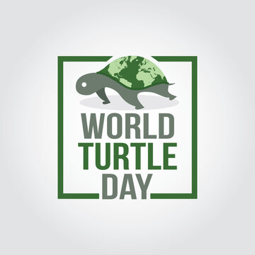 world turtle day vector illustration. world turtle day themes design concept with flat style vector illustration. Suitable for greeting card, poster and banner.