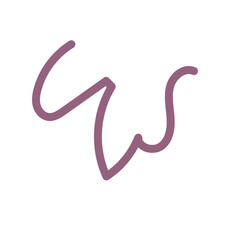 Colourful Squiggly Vector Line