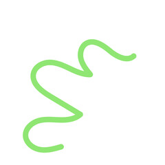 Colourful Squiggly Vector Line