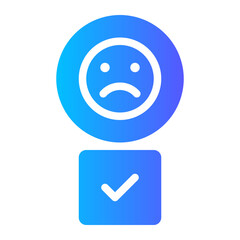 feedback emoji gradient icon