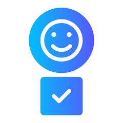 feedback emoji gradient icon