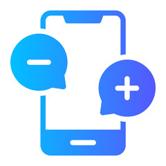 smartphone gradient icon